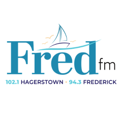 102.1 Hagerstown 94.3 Frederick Fred FM Logo